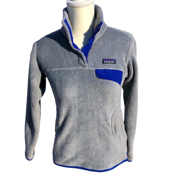 π«SOLDπ« patagonia retool snap t gray fleece pullover size small NWOT - Picture 2 of 9